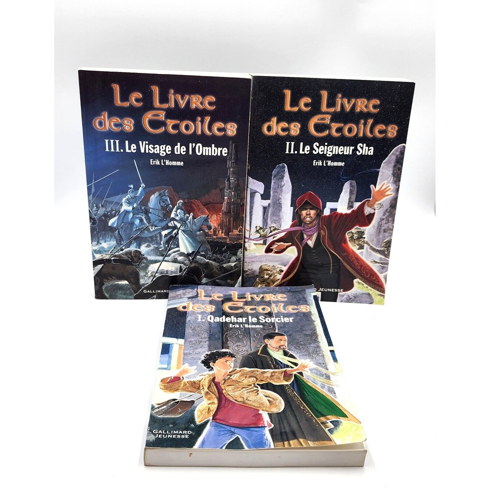 Le‎ Livre des Étoiles Vol. 1–3 – Folio Junior French Fantasy Book Lot – VG